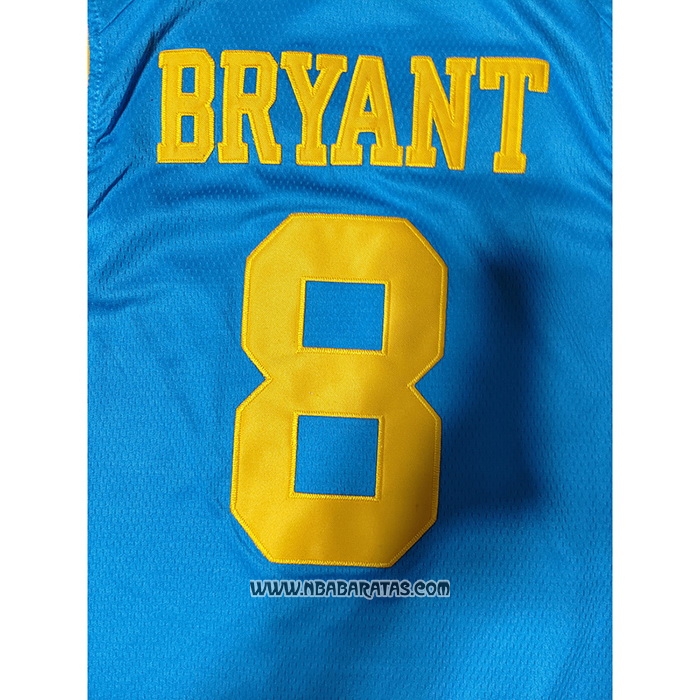 Camiseta Los Angeles Lakers Kobe Bryant #8 Mitchell & Ness 2001-02 Azul